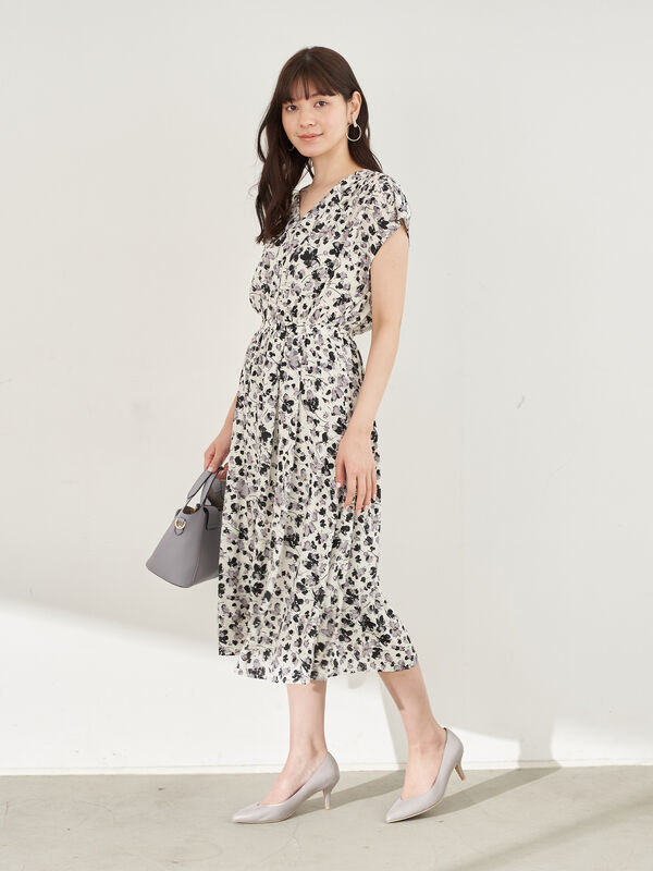 手数料安い エムズお花ワンピース クリアランスバーゲン