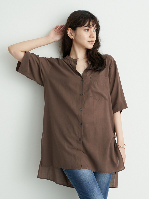 シアーチュニックシャツ ホワイト ブラック ブラウン ブルー Yecca Vecca イェッカヴェッカ のレディースシャツ ブラウス 7b16l0a00 ファッション通販のstripe Club シアーチュニックシャツ ホワイト ブラック ブラウン ブルー Yecca Vecca イェッカヴェッカ のレディースシャツ ブラウス 7b16l0a00 ファッション通販のstripe Club