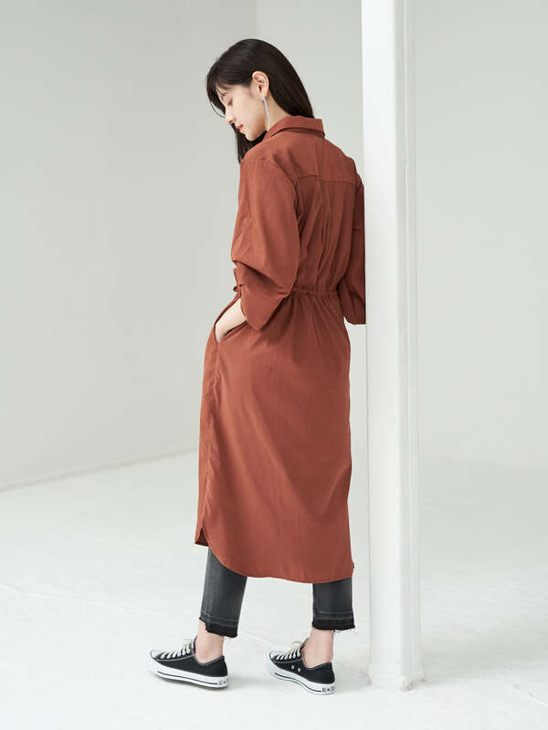 P 2way袖バルーンワンピース ベージュ ブラウン キャメル パープル グレイッシュカーキ Yecca Vecca イェッカヴェッカ のレディースワンピース 7a13l0h0640 ファッション通販のstripe Club