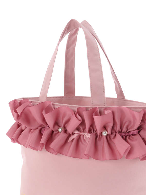 ピンクリボンフリルトートバッグ ピンク Maison De Fleur メゾンドフルール のレディースバッグ ポーチ 8a93f0j50 ファッション通販のstripe Club ピンクリボンフリルトートバッグ ピンク Maison De Fleur メゾンドフルール のレディースバッグ ポーチ 8a93f0j50 ファッション通販のstripe Club