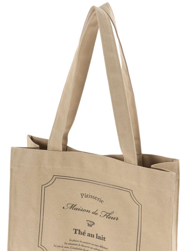 カフェスクエアトートバッグ ダークレッド ベージュ ブラウン グリーン Maison De Fleur メゾンドフルール のレディースバッグ ポーチ 8a94f0j2700 ファッション通販のstripe Club