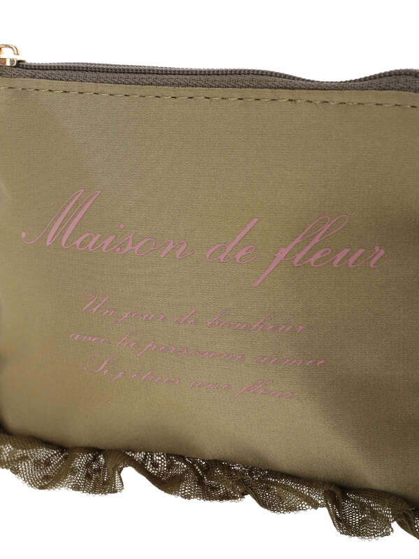 チュールフリルティッシュケース ピンク カーキ ネイビー Maison De Fleur メゾンドフルール のレディースバッグ ポーチ 8a94ftj0600 ファッション通販のstripe Club