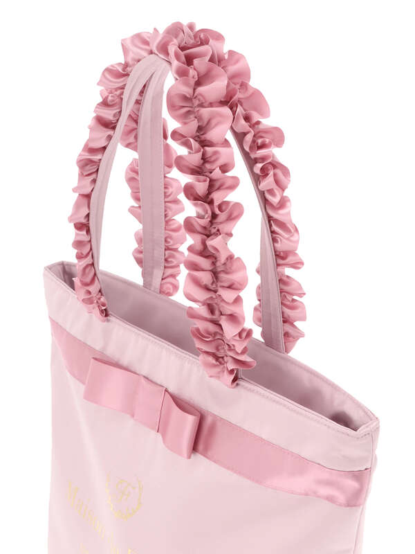 ブランドロゴフリルハンドルトートmバッグ ブラック ベージュ ネイビー ローズ Maison De Fleur メゾンドフルール のレディース バッグ ポーチ 8a01f0j2100 ファッション通販のstripe Club ブランドロゴフリルハンドルトートmバッグ ブラック ベージュ ネイビー ローズ Maison De Fleur メゾンドフルール のレディース バッグ ポーチ 8a01f0j2100 ファッション通販のstripe Club