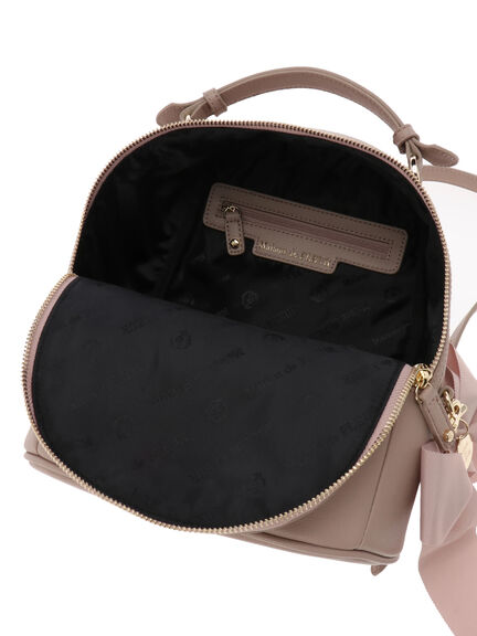 リボンMリュック（ブラック/ピンク/ベージュ/ピンクベージュ） / Maison de FLEUR（メゾンドフルール）のレディースバッグ