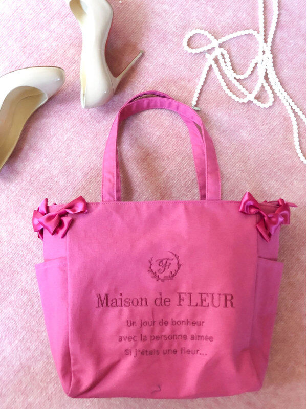 ピンクマニアサイドポケットｍトートバッグ ショッキングピンク Maison De Fleur メゾンドフルール のレディースバッグ ポーチ 8a01f0j50 ファッション通販のstripe Club
