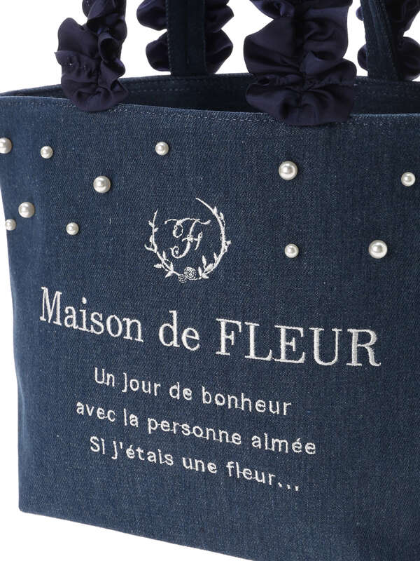 パールデニムフリルハンドルトートsバッグ インディゴ ライトインディゴ Maison De Fleur メゾンドフルール のレディースバッグ ポーチ 8a01f0j4300 ファッション通販のstripe Club パールデニムフリルハンドルトートsバッグ インディゴ ライトインディゴ Maison De Fleur メゾンドフルール のレディースバッグ ポーチ 8a01f0j4300 ファッション通販のstripe Club