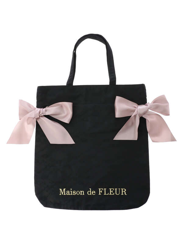 期間限定販売 新宿限定レースダブルリボントートバッグ アイボリー ブラック ピンク ネイビー ラベンダー Maison De Fleur メゾンドフルール のレディースバッグ ポーチ 8s03f0j0100 ファッション通販のstripe Club