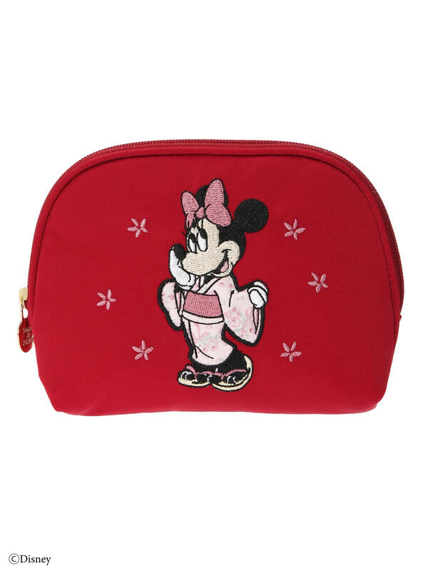 Minnie Mouse 着物ティッシュケース ダークグレー レッド Maison De Fleur メゾンドフルール のレディースバッグ ポーチ 8w02ftj0300 ファッション通販のstripe Club