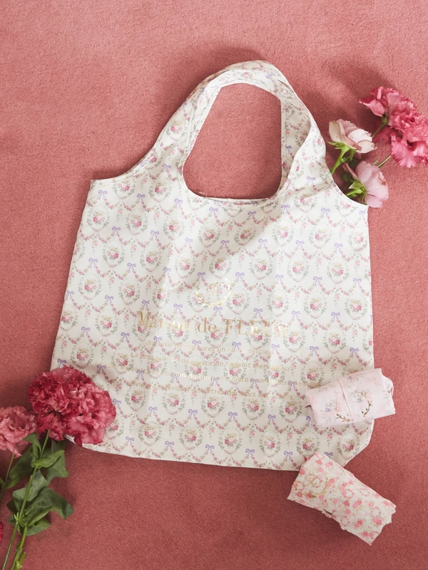 ブーケリボンエコバッグ ラベンダー Maison De Fleur メゾンドフルール のレディースバッグ ポーチ 8a03f0j1400 ファッション通販のstripe Club