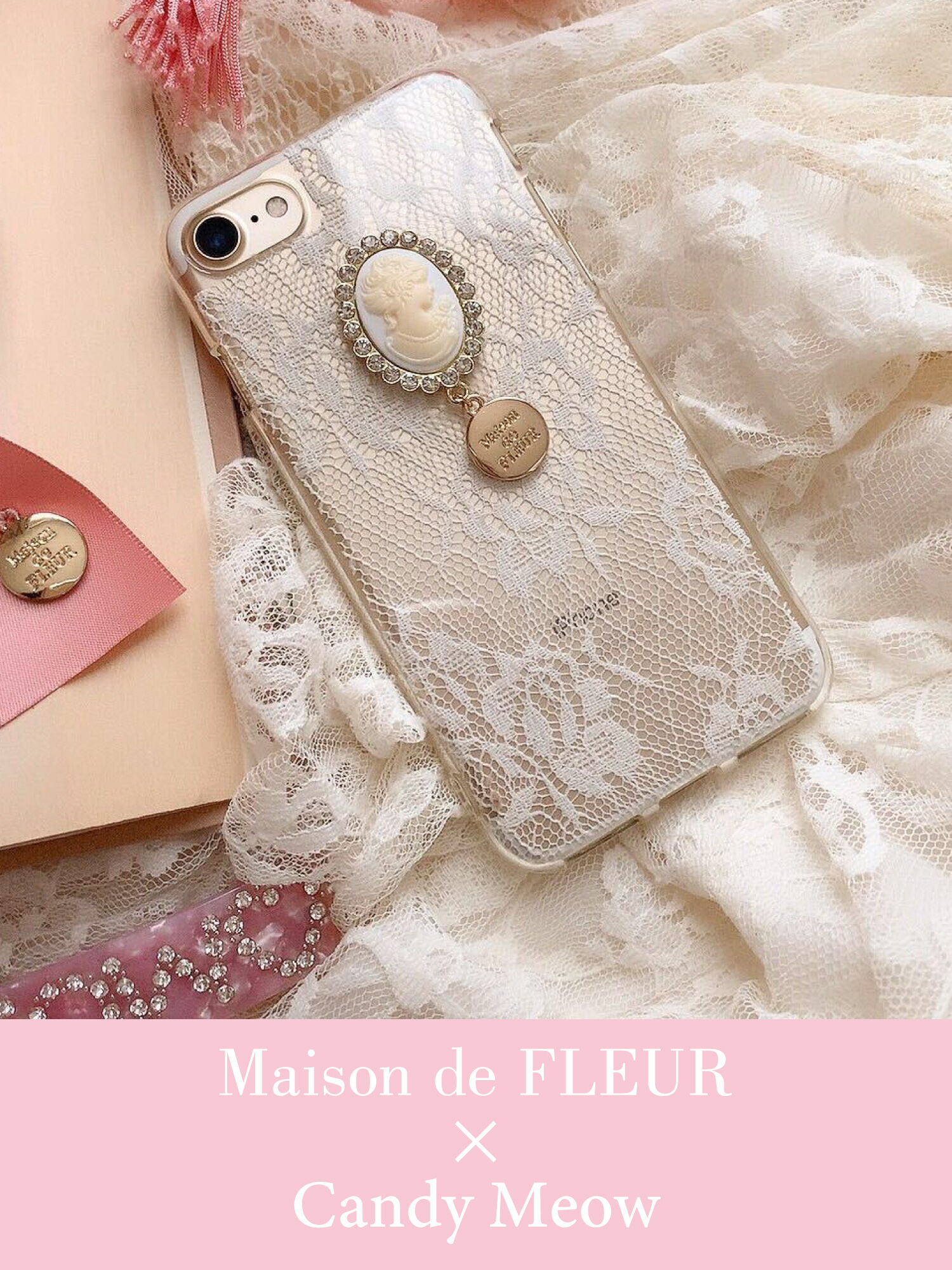 Maison De Fleur Candy Meow Cameo Iphone Case アイボリー Maison De Fleur メゾンドフルール のレディースその他アクセサリー 8p03fqj0100 ファッション通販のstripe Club