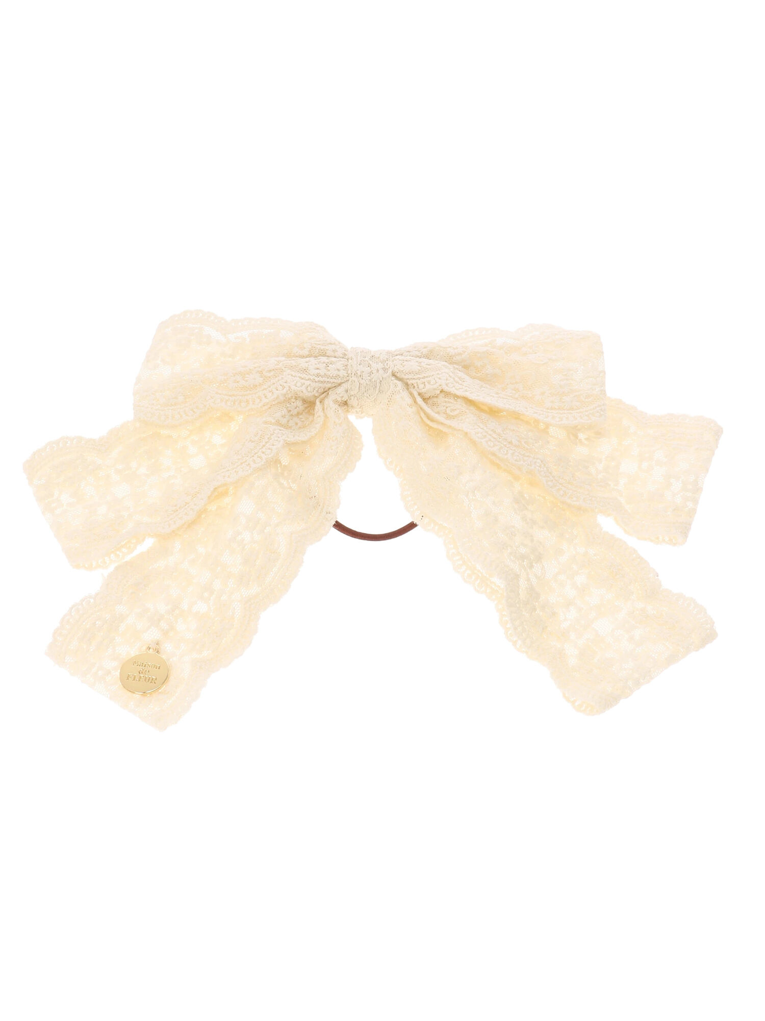 レースストライプリボン ヘアゴム パープル Hot E Atai 子ども用ファッション小物 Bapc Co Uk