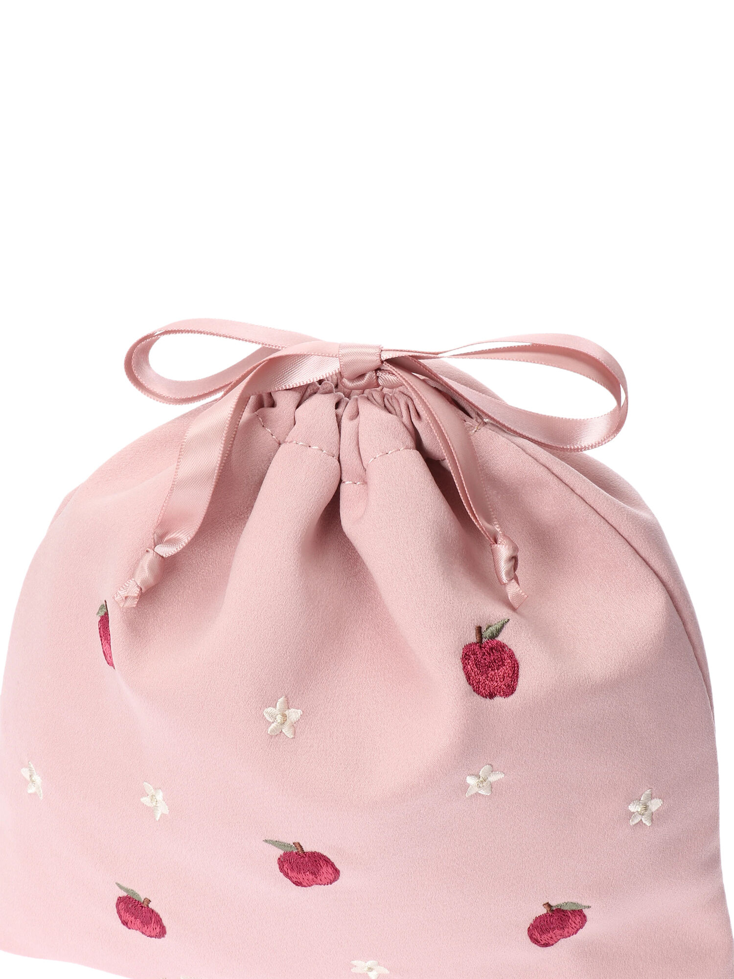 リンゴ巾着（ピンク/ネイビー） / Maison de FLEUR（メゾンドフルール 