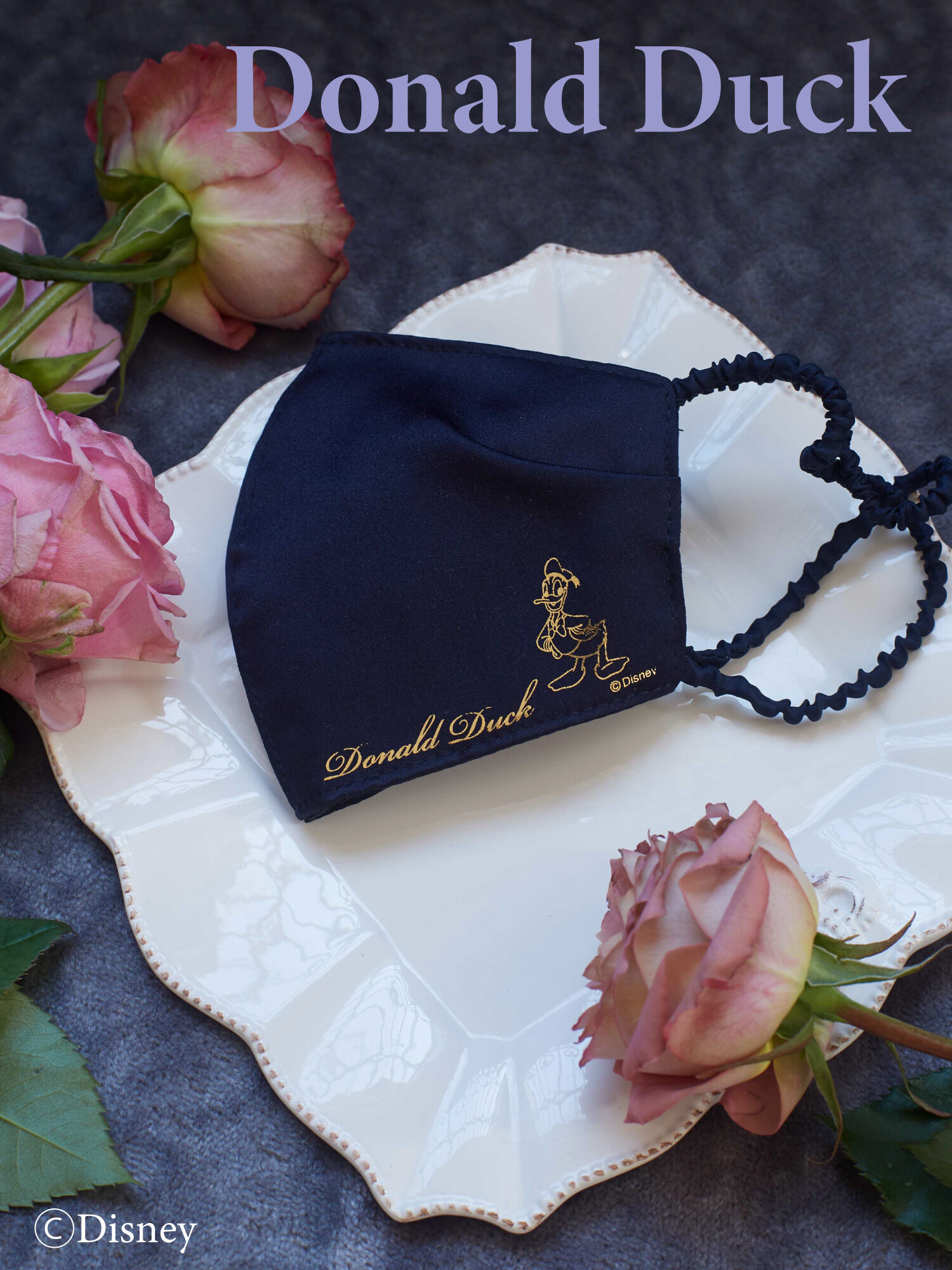 予備生産分 Donald Duck サテンマスク ネイビー Maison De Fleur メゾンドフルール のレディースその他アクセサリー 8w12faj0350 ファッション通販のstripe Club