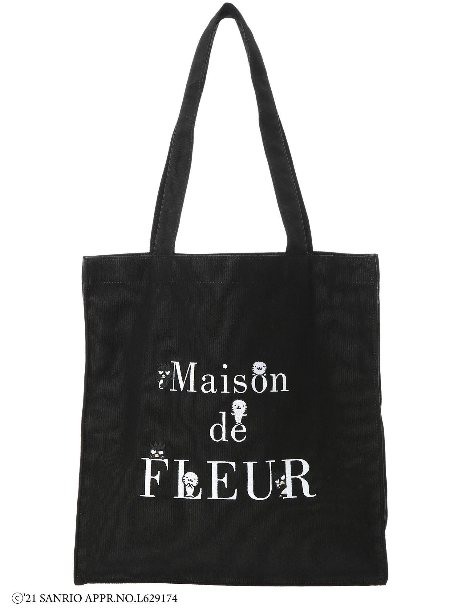 バッドばつ丸 かくれんぼトートバッグ ブラック Maison De Fleur メゾンドフルール のレディースバッグ ポーチ 8a12f0j3800 ファッション通販のstripe Club