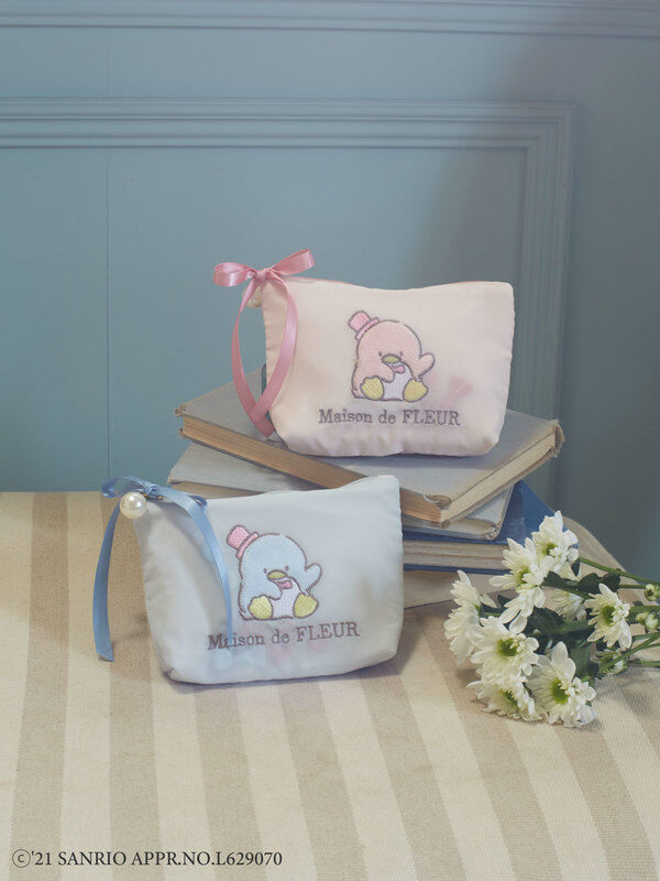 予備生産分 タキシードサム ミニポーチ ピンク サックスブルー Maison De Fleur メゾンドフルール のレディースバッグ ポーチ 8s13fjj0150 ファッション通販のstripe Club