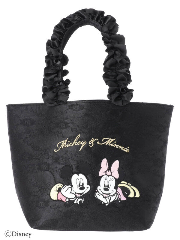 Mickey&Minnie/フリルトートバッグ
