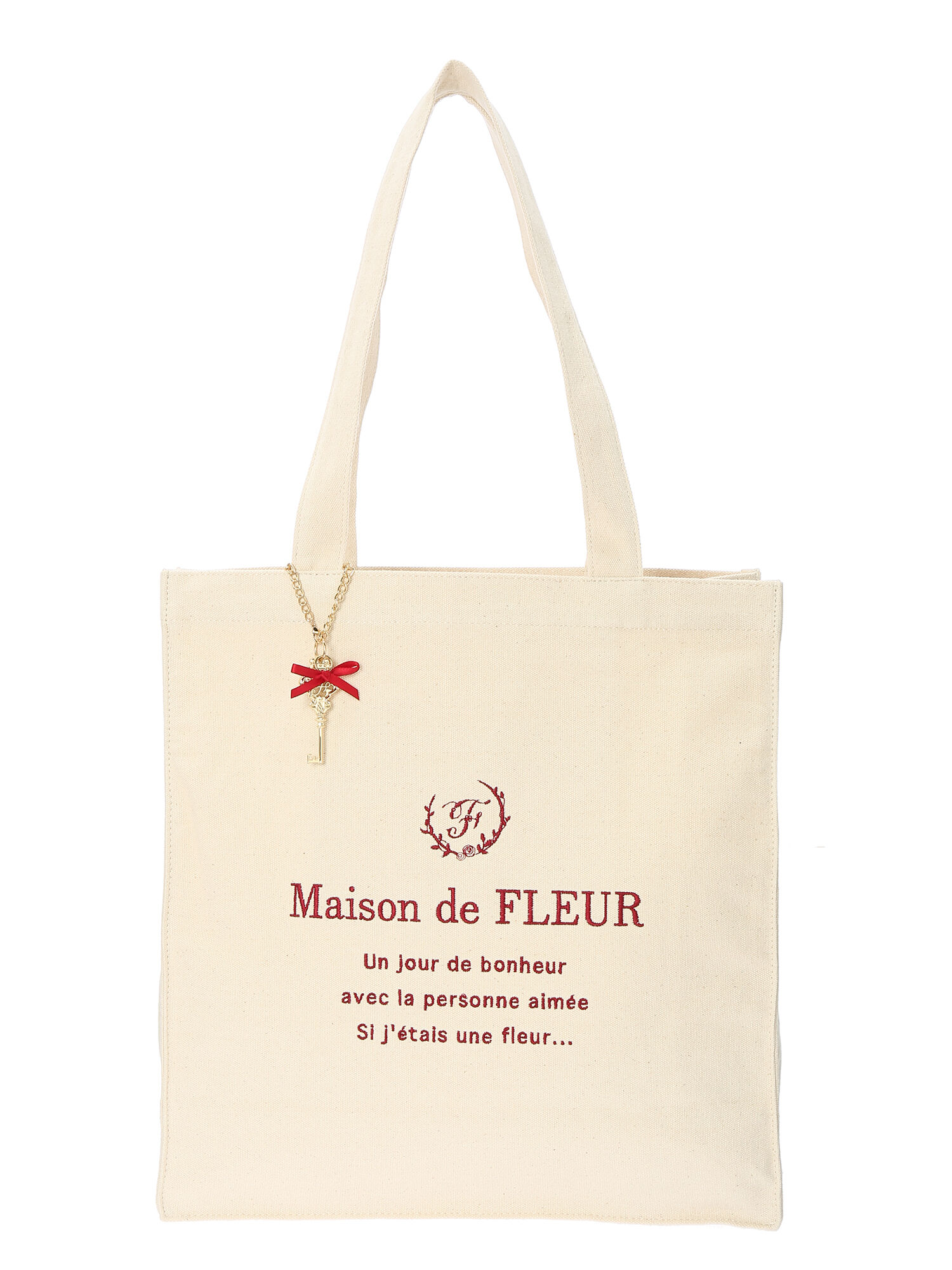 完売 新品セット イニシャルチャームkブランドロゴ刺繍トートバッグ メゾンドフルール おしゃれ Meastmorning Com