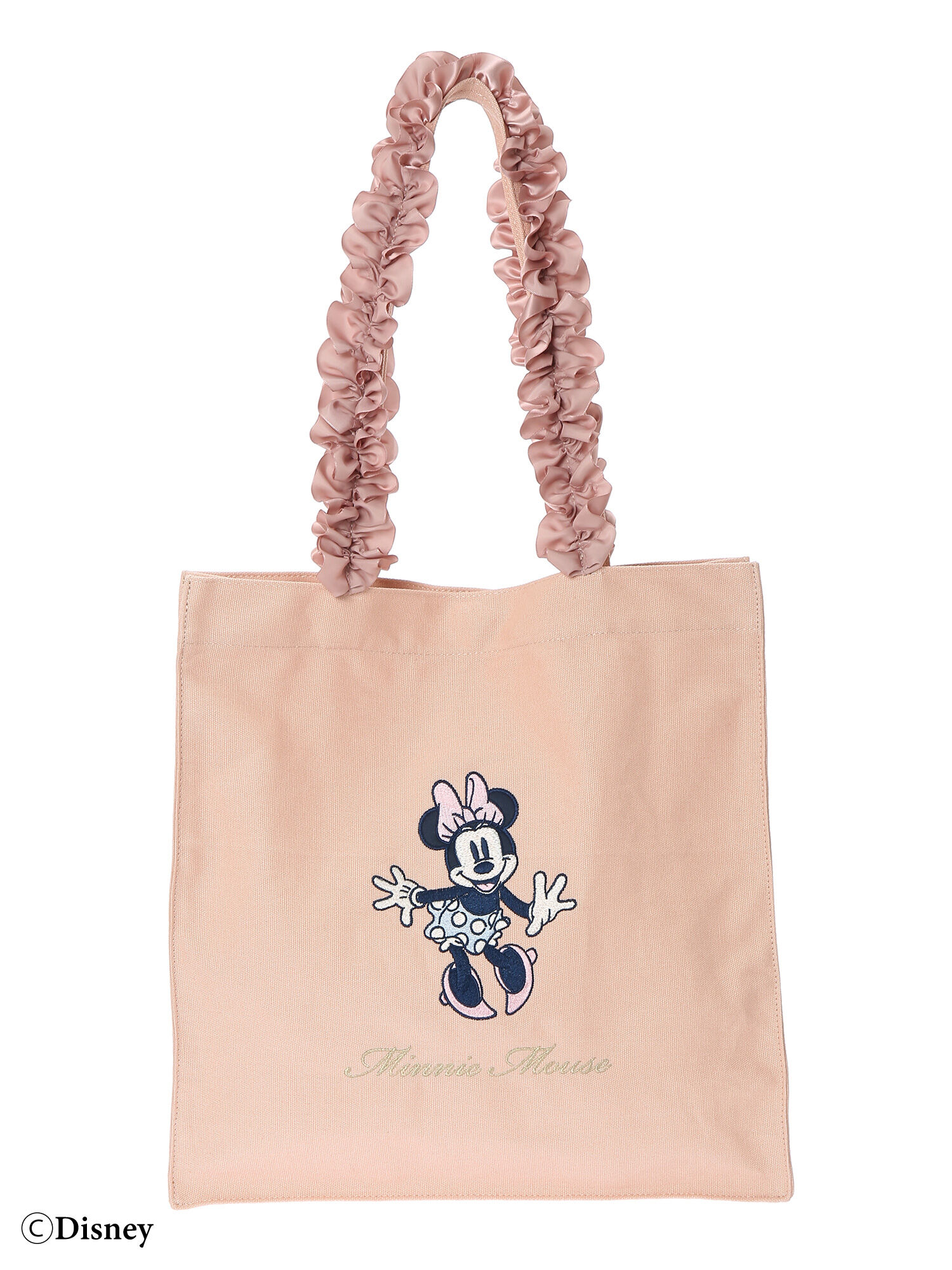 【予備生産分】Minnie Mouse/フリルスクエアトートバッグ（ピンク 