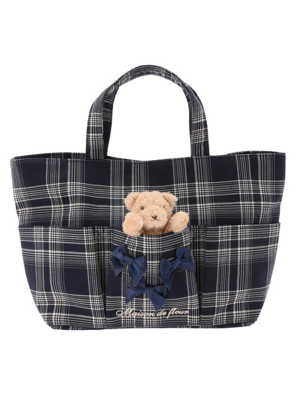 【即納】 紺色♡完売品メゾンドフルールくまさんと一緒トートバッグ新品タグ付き - トートバッグ