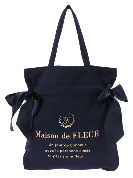 Maison de FLEUR(メゾンドフルール) |ダブルリボントートバッグ