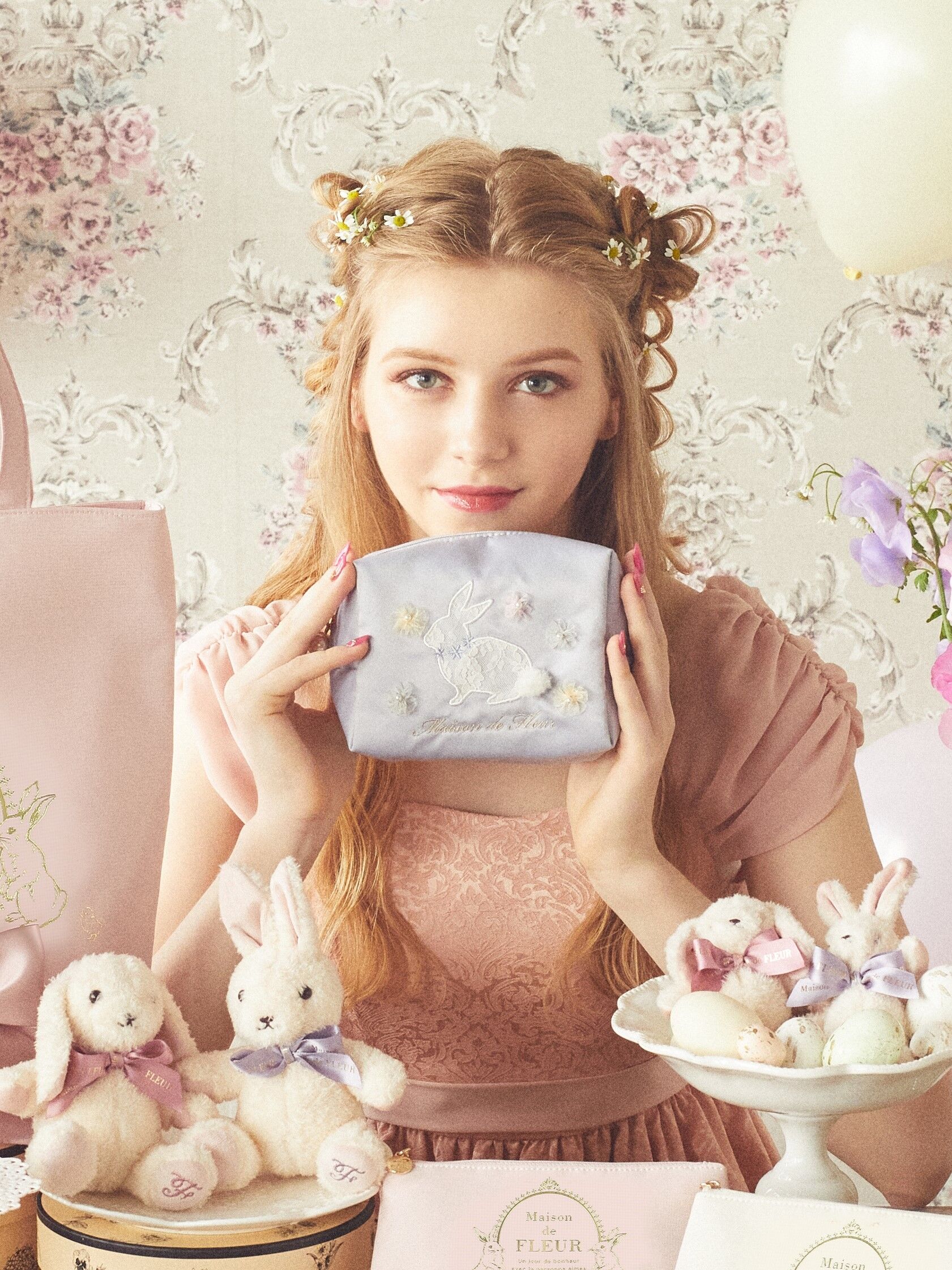 Maison de FLEUR 《Easter》うさぎさんと一緒トートバッグ Yahoo