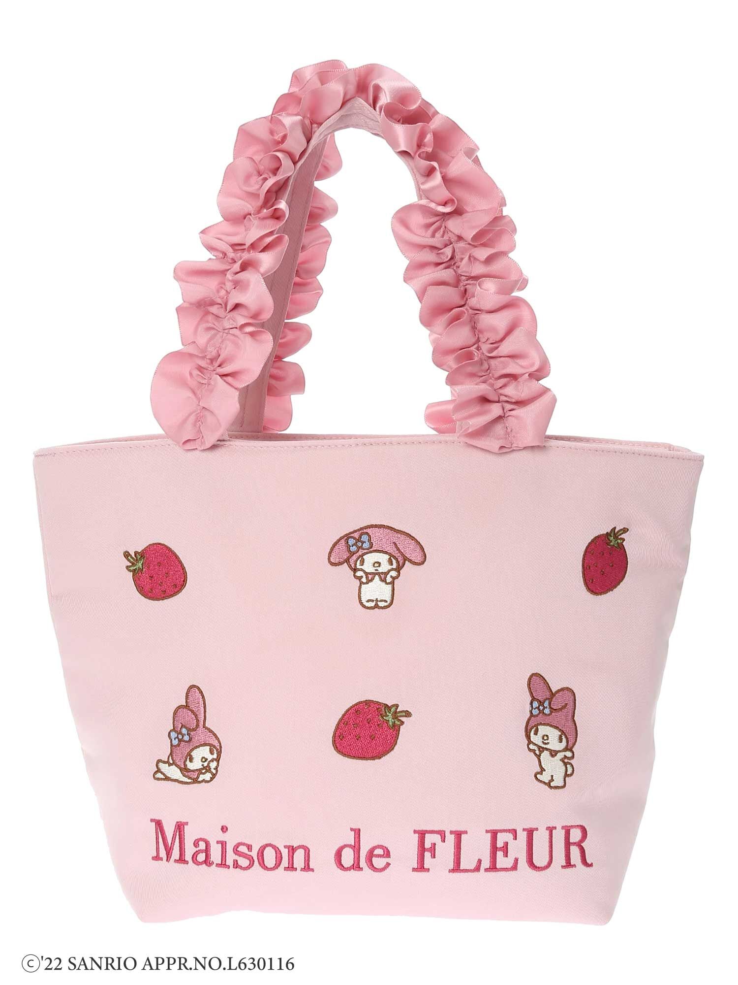 Maison de FLEUR マイメロディ フリルハンドルトートバッグ