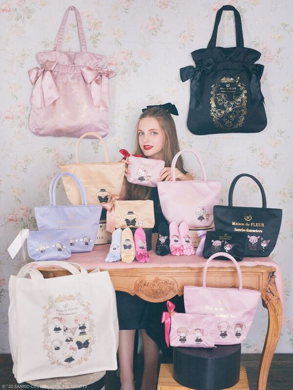 Maison de FLEUR♡ピアノ♡ポーチ♡ハンカチ♡新品タグ付き-