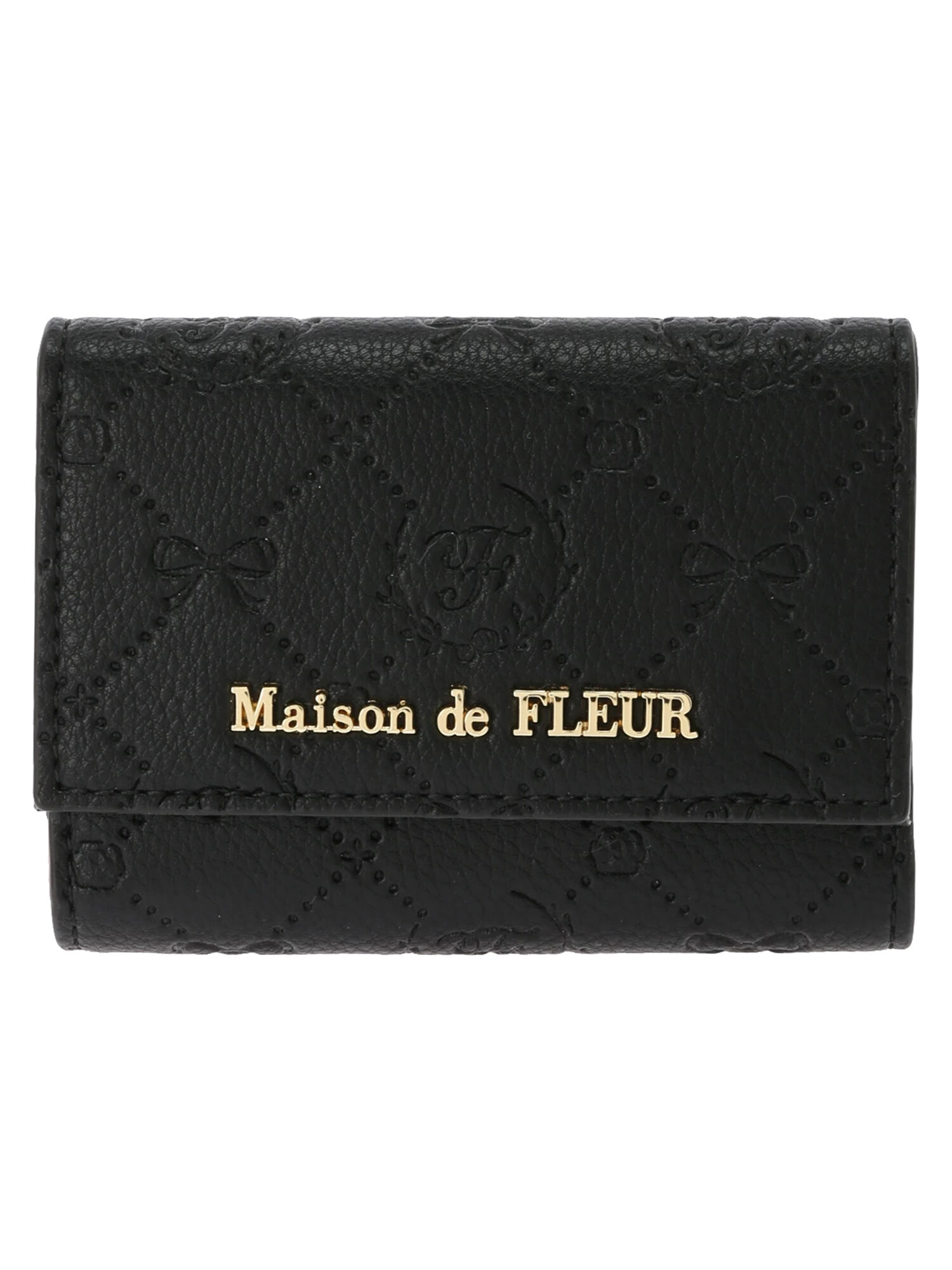 割引価格購入 新品　黒　Maison de FLEUR モノグラムキーケース キーケース