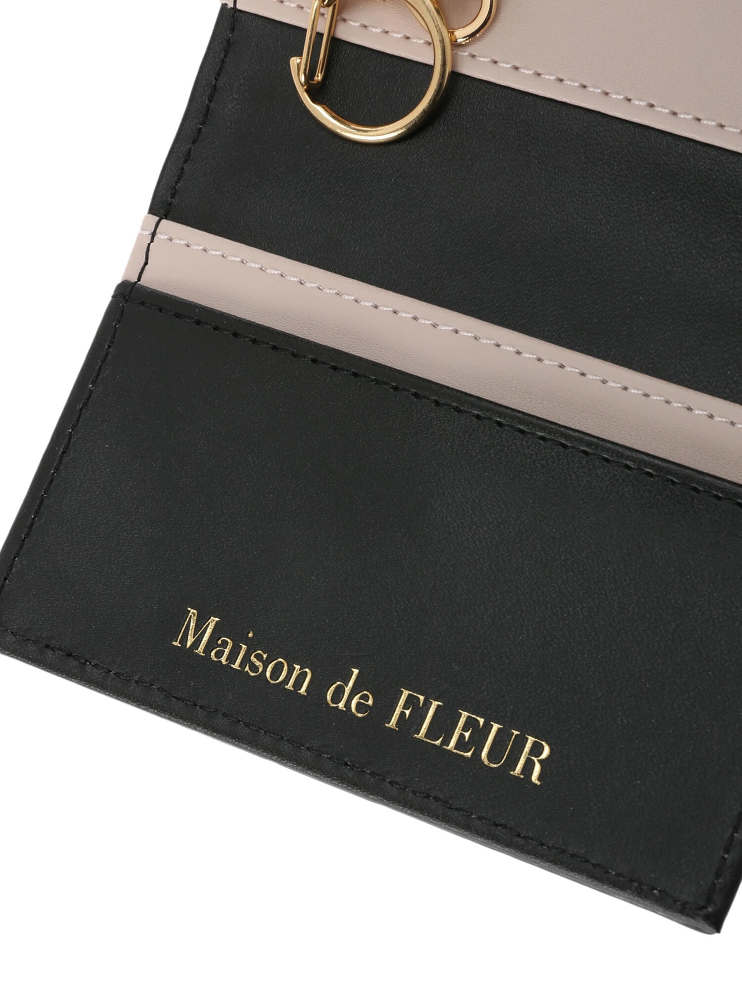 割引価格購入 新品　黒　Maison de FLEUR モノグラムキーケース キーケース