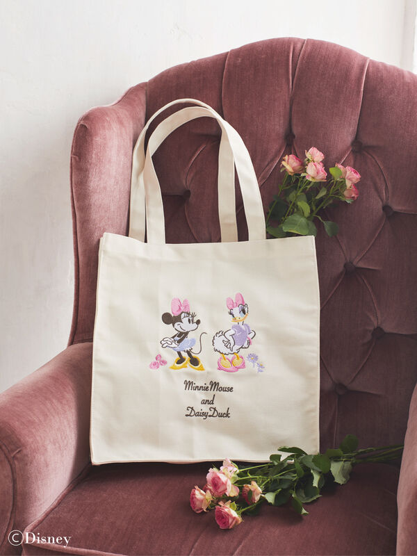 【予備生産分】Minnie&Daisy/スクエアトートバッグ