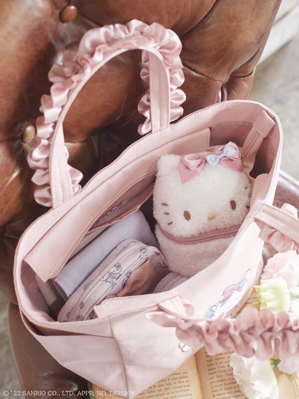 【予備生産分】Hello Kitty サイドポケットフリルトート