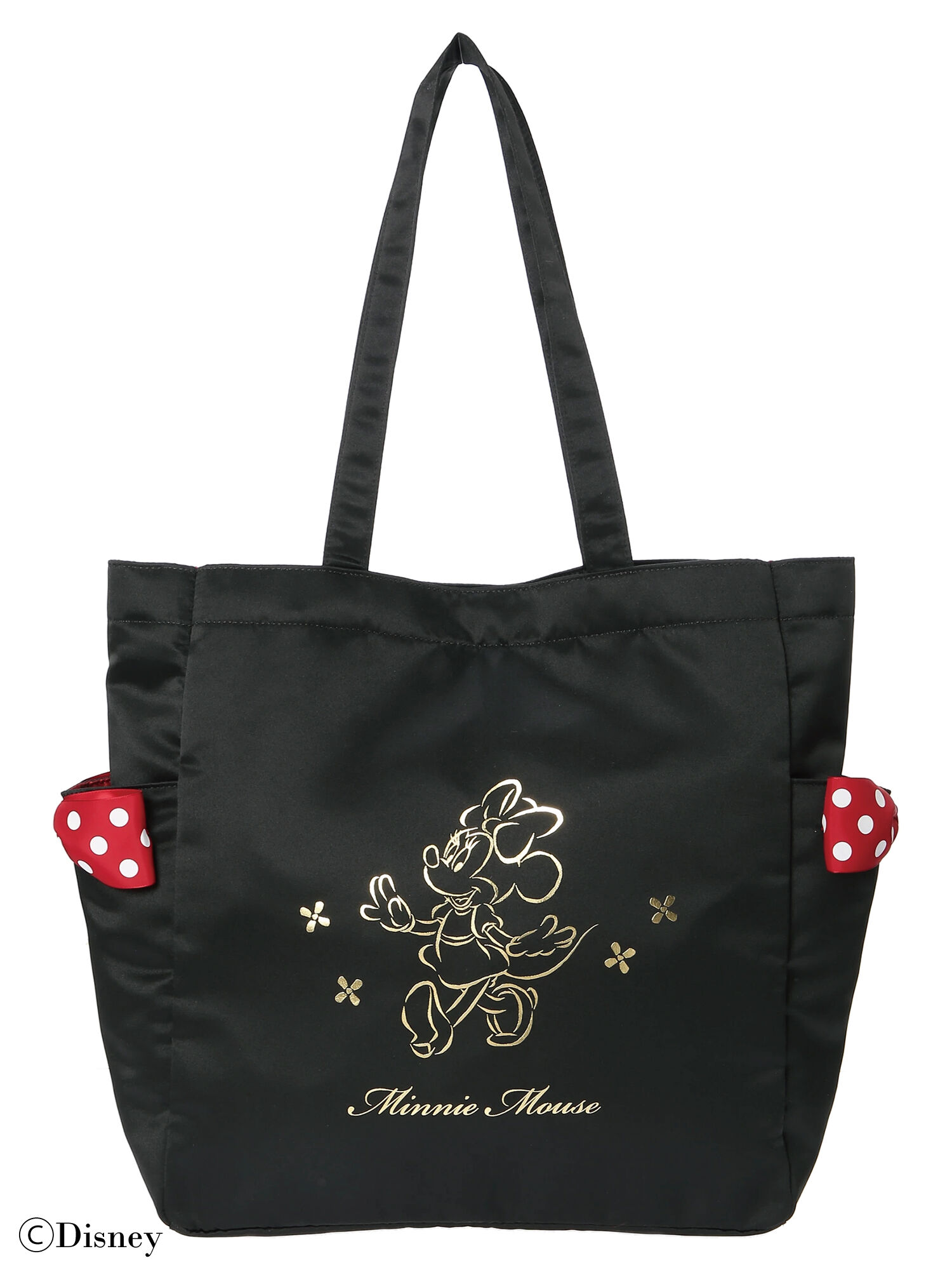 Minnie Mouse/サイドポケットトートバッグ（ブラック） / Maison 