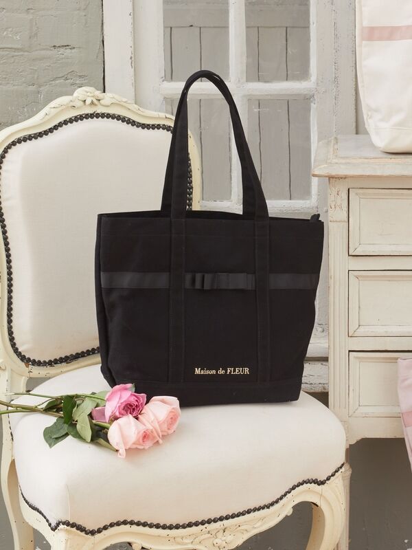 Maison de FLEUR 帆布トートバッグＭ