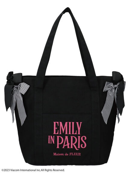 Maison de FLEUR(メゾンドフルール) |EMILY IN PARIS/サイドリボントート(ピンク)