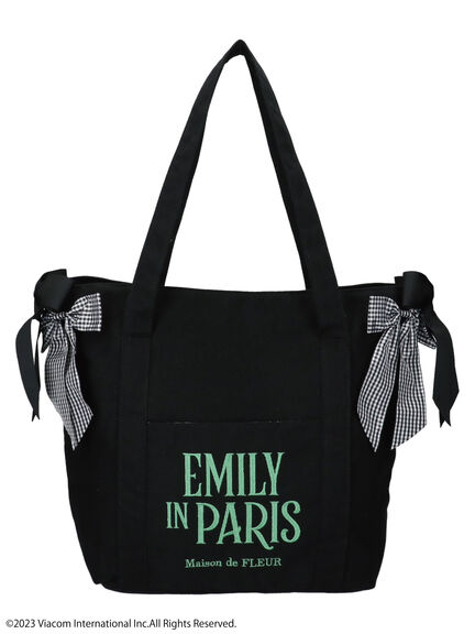 Maison de FLEUR(メゾンドフルール) |EMILY IN PARIS/サイドリボントート(グリーン)