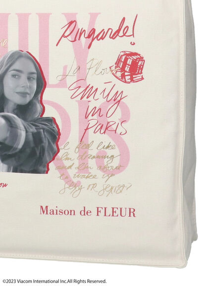 Maison de FLEUR(メゾンドフルール) |EMILY IN PARIS/プリントトートバッグ