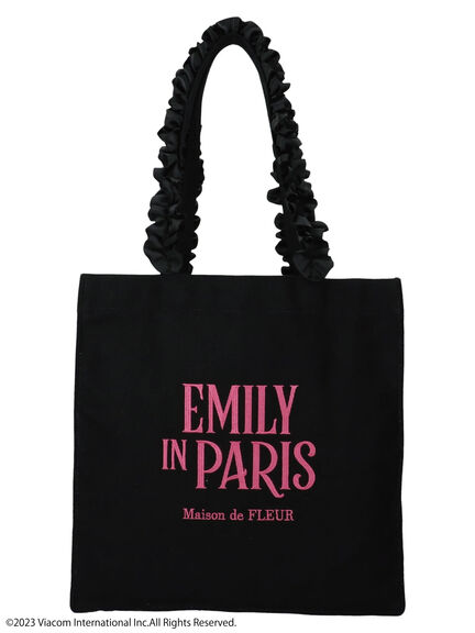 Maison de FLEUR(メゾンドフルール) |EMILY IN PARIS/フリルトートバッグ(ピンク)