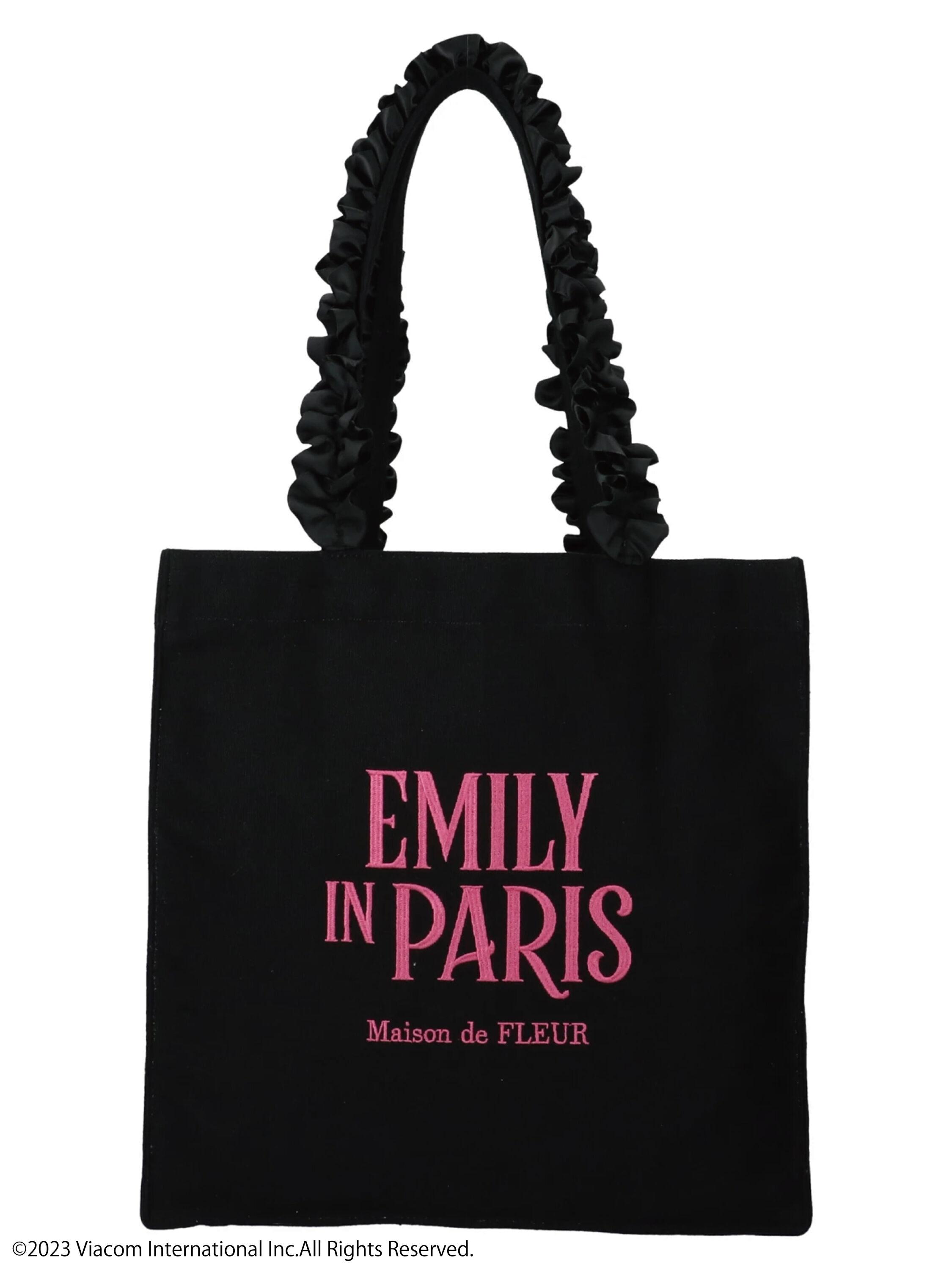 EMILY IN PARIS/フリルトートバッグ（ピンク/グリーン） / Maison ...