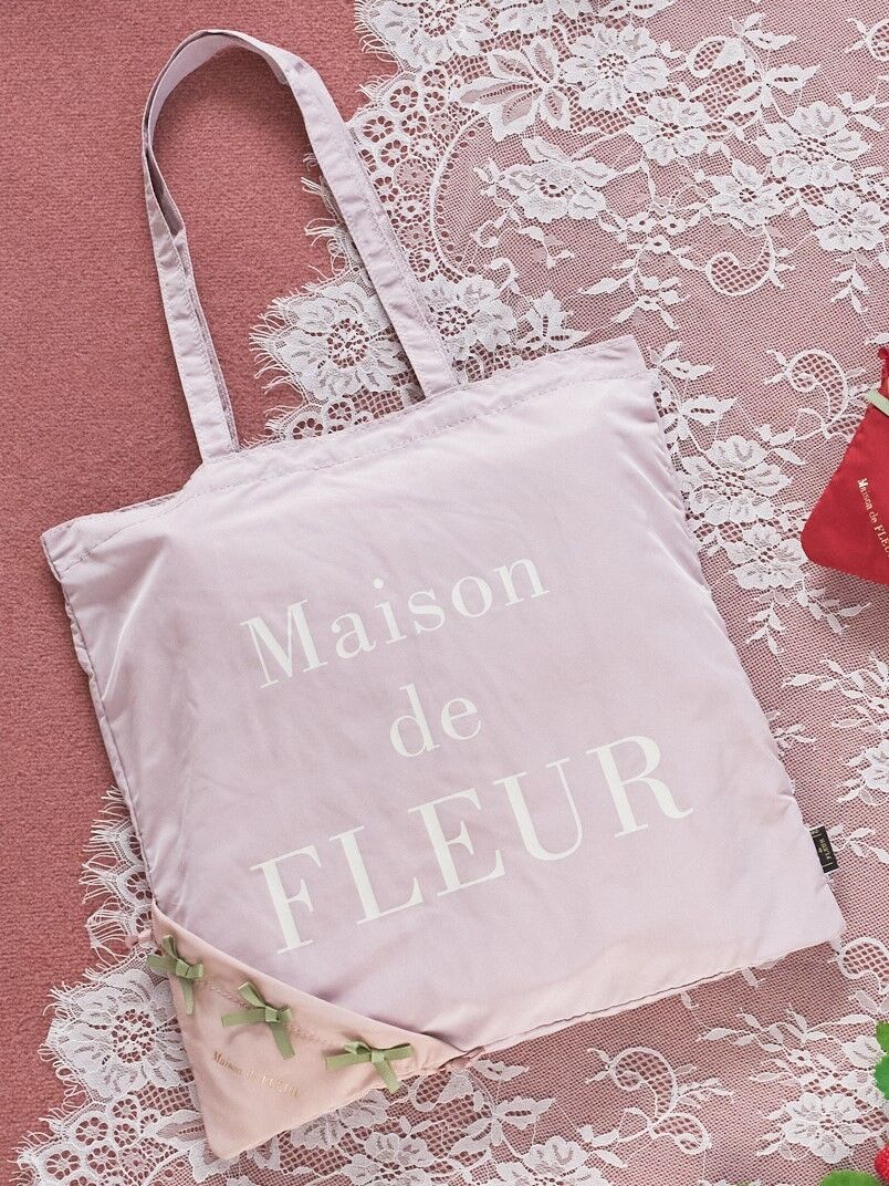 新品未使用 Maison de FLEUR イチゴエコバッグ ピンク
