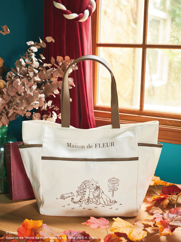 即完売 Maison de FLEUR プードルサイドポケットトートバッグ-