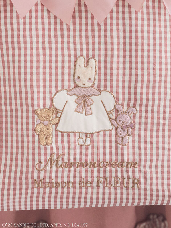 メゾンドフルール　Marroncream ギンガムチェックバッグ 　青木美沙子