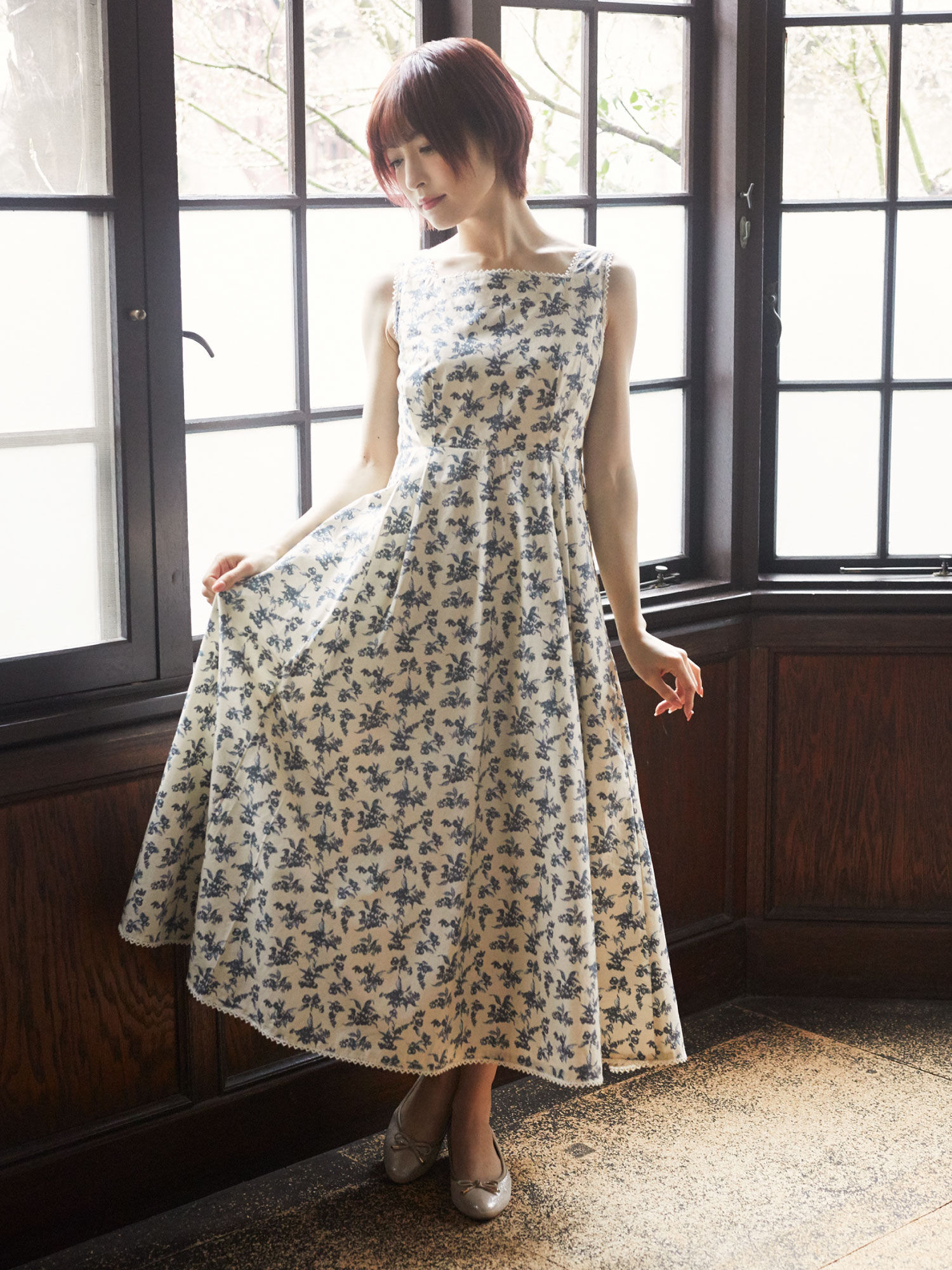 ノースリーブジャンパースカート ブルー Maison De Fleur Petite Robe メゾンドフルール プチローブ のレディース ワンピース 8d01l0h0500 ファッション通販のstripe Club