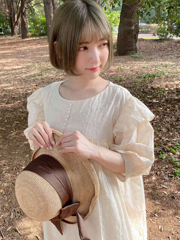 エンジェルショルダースモックワンピース オフホワイト オレンジ ミント Maison De Fleur Petite Robe メゾンドフルール プチローブ のレディースワンピース 8d02l0h0100 ファッション通販のstripe Club