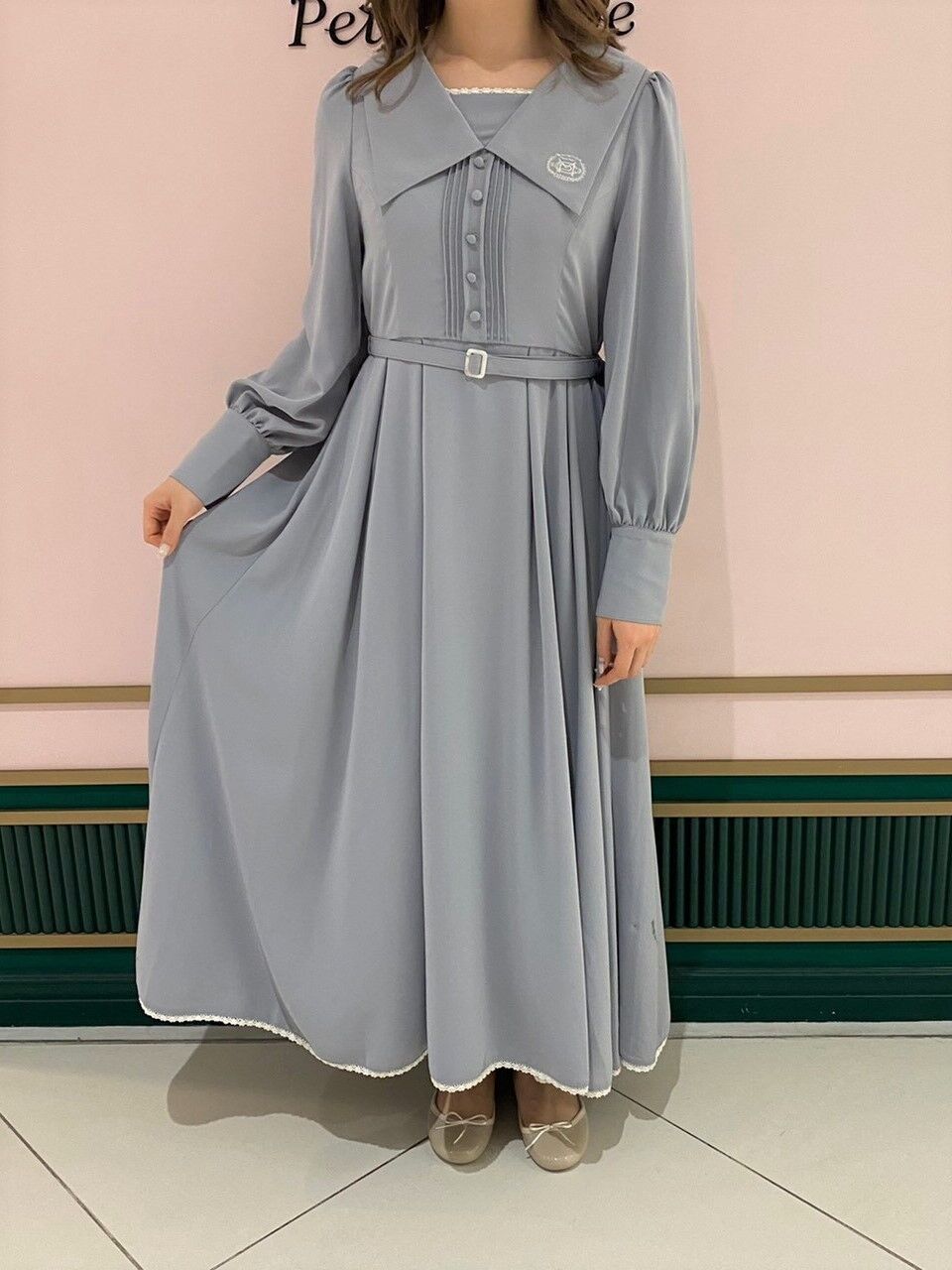 21セール 完全受注生産 さんかくレースのお願いワンピース ロングワンピース Drlubricants Com