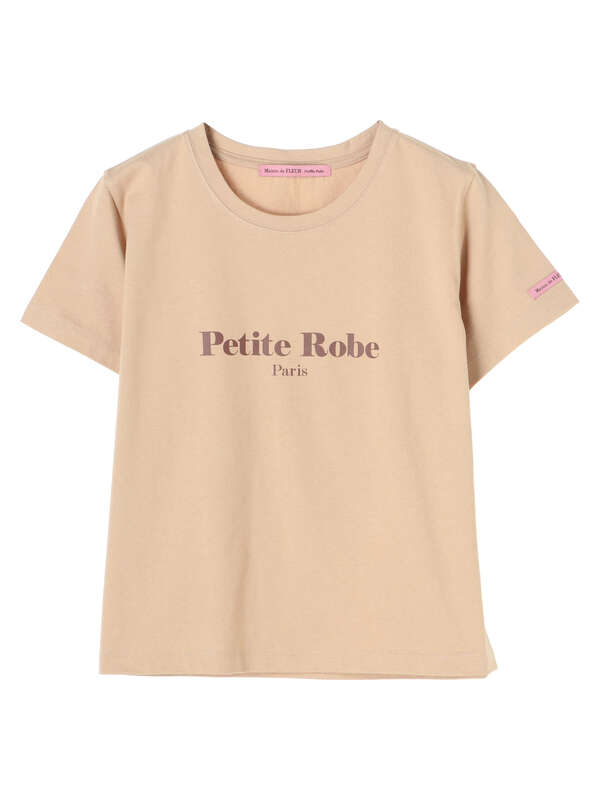 ムック本掲載 ロゴプリントtシャツ オフホワイト ピンク ベージュ Maison De Fleur Petite Robe メゾンドフルール プチローブ のレディースカットソー 8c12l1c0100 ファッション通販のstripe Club