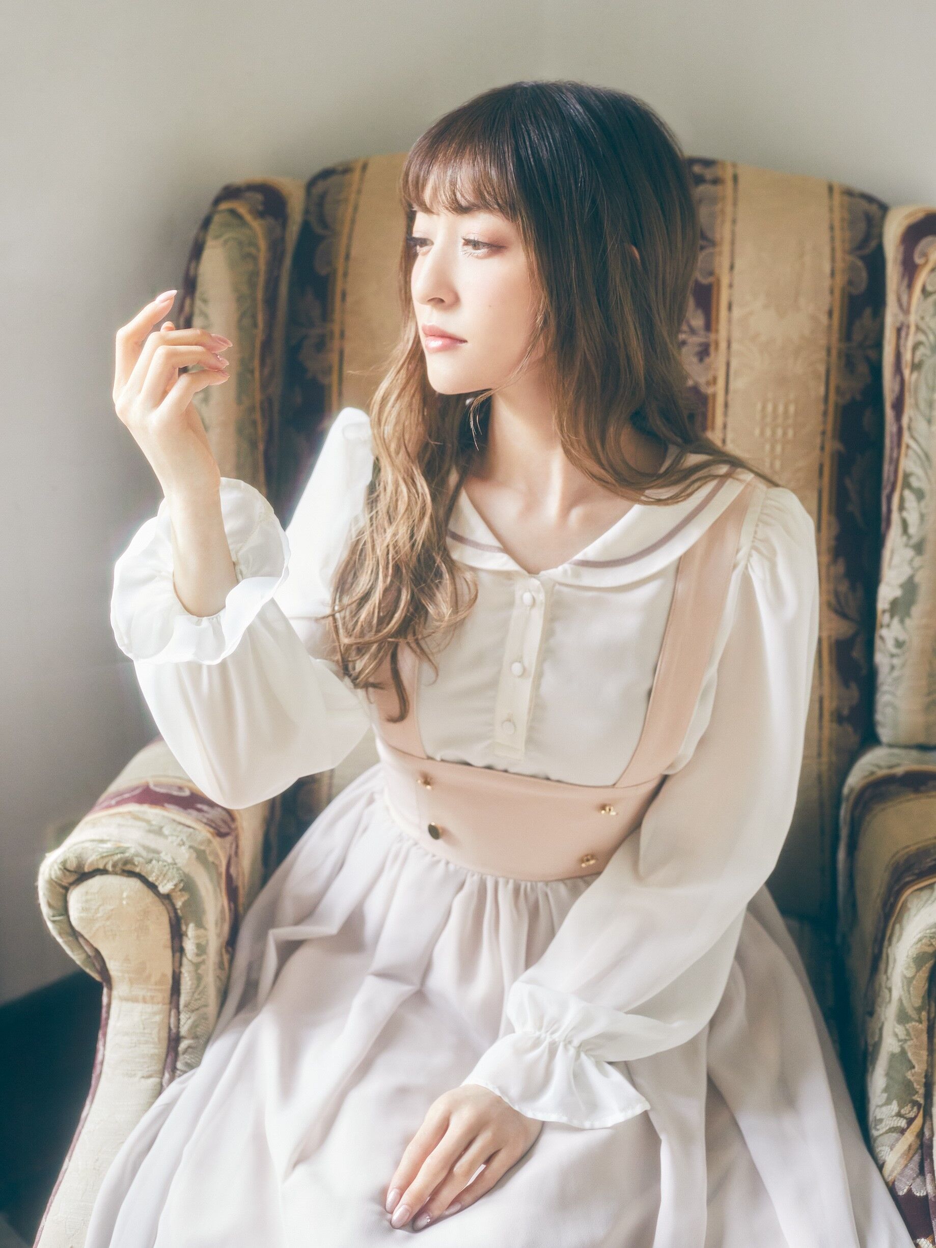 Maison de FLEUR Petite Robe canone袖切り替え-