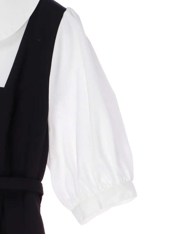 夏を待ち侘びるワンピース ベージュ ネイビー Maison De Fleur Petite Robe メゾンドフルール プチローブ のレディース ワンピース 8d12l0h00 ファッション通販のstripe Club