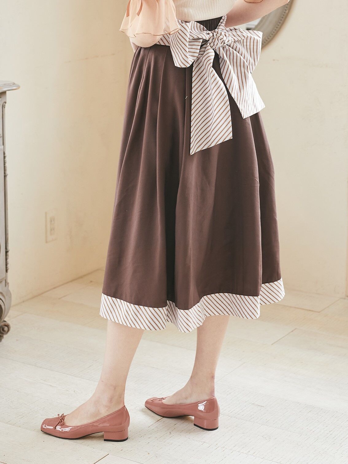【完売】  メゾンドフルール　カノン　伝統を守るフレアスカート　M ロングスカート