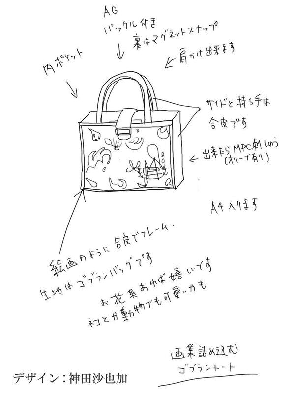 【再販売】画集詰め込むゴブラントートバッグ