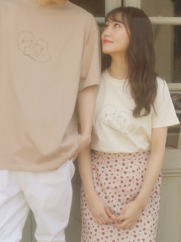 カップルtシャツ アイボリー ベージュ Haluhiroine ハルヒロイン のレディースカットソー 8f93l1c0700 ファッション通販のstripe Club カップルtシャツ アイボリー ベージュ Haluhiroine ハルヒロイン のレディースカットソー 8f93l1c0700 ファッション通販のstripe Club